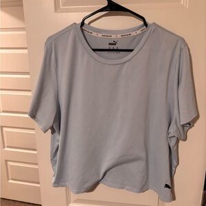 Puma Women's Sky Blue Short Sleeve Tee